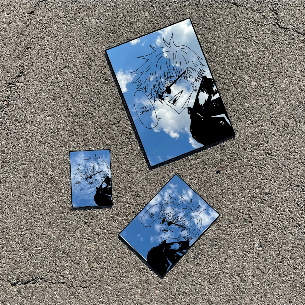 Gaming Accessories For Room - Custom Design Anime Mirror Vintage Wall