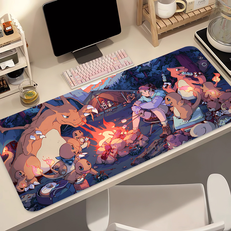Gaming Accessories Anime - Anime Mouse Pad 90x40cm Pokemon Charizard