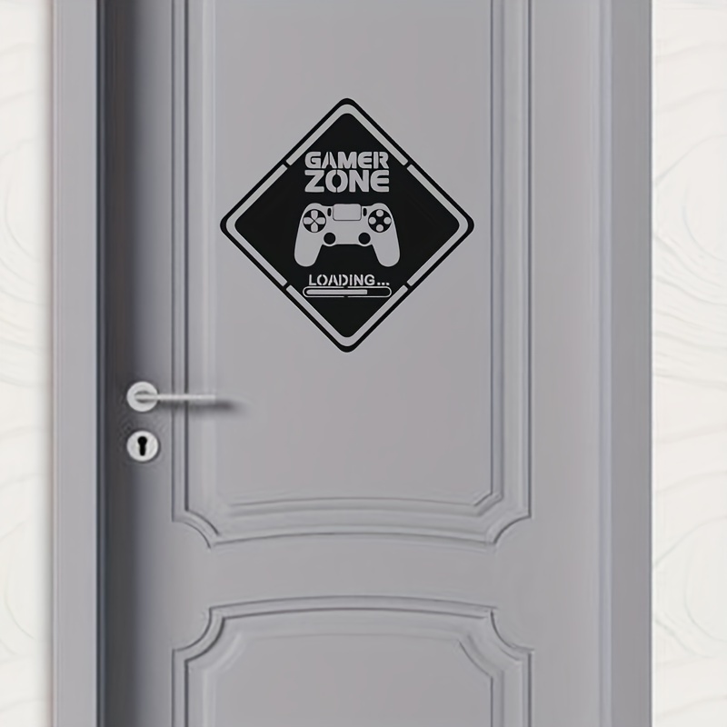 Gaming Accessories For Room - 1pc Gamer Zone Door Decal Wall
