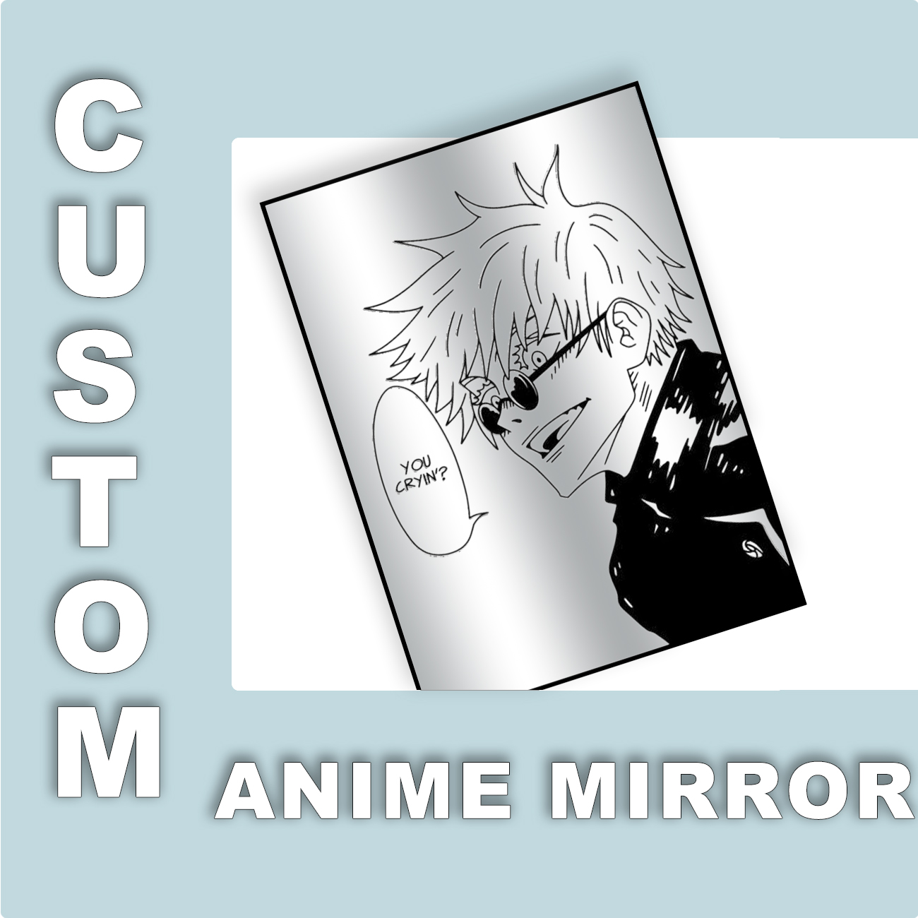 Custom Design Anime Mirror Vin - Gaming Accessories For Room incelemesi ve fiyatı