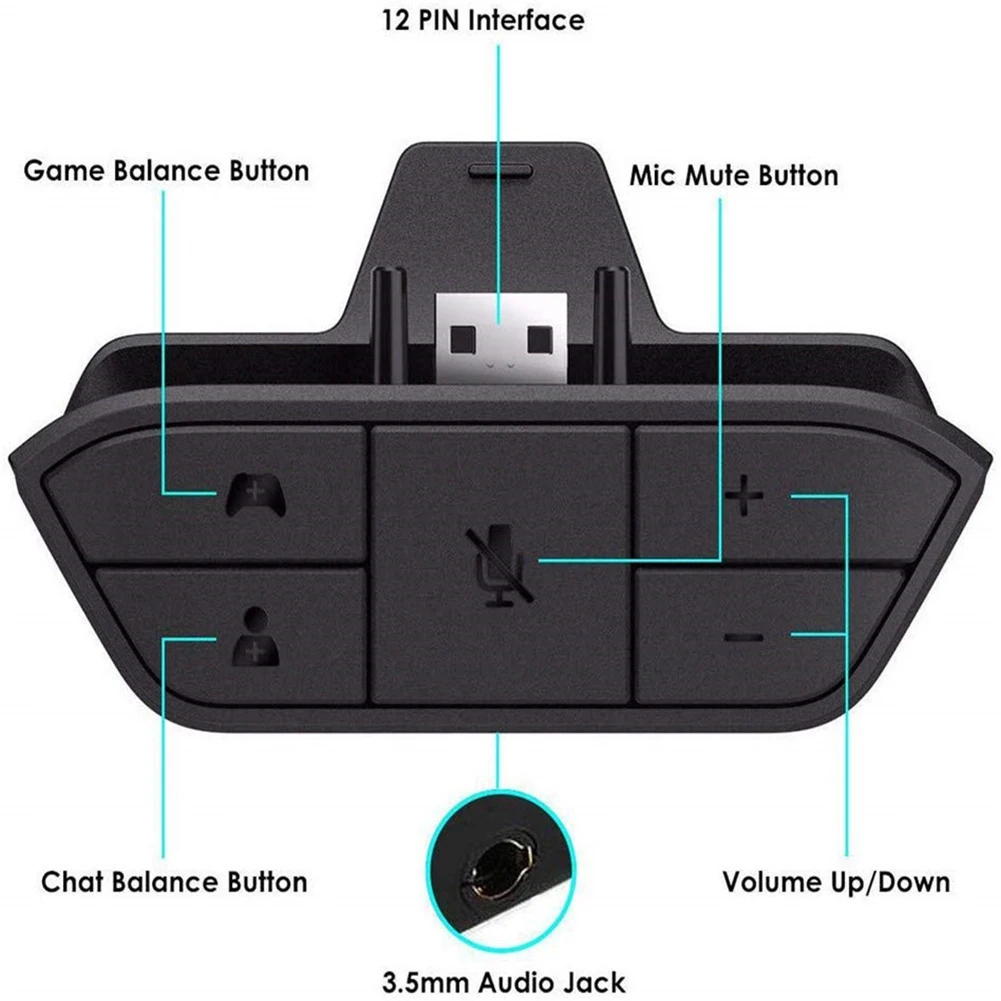 Stereo Headset Adapter for Xbo - Gaming Controllers Xbox Accessories incelemesi ve fiyatı