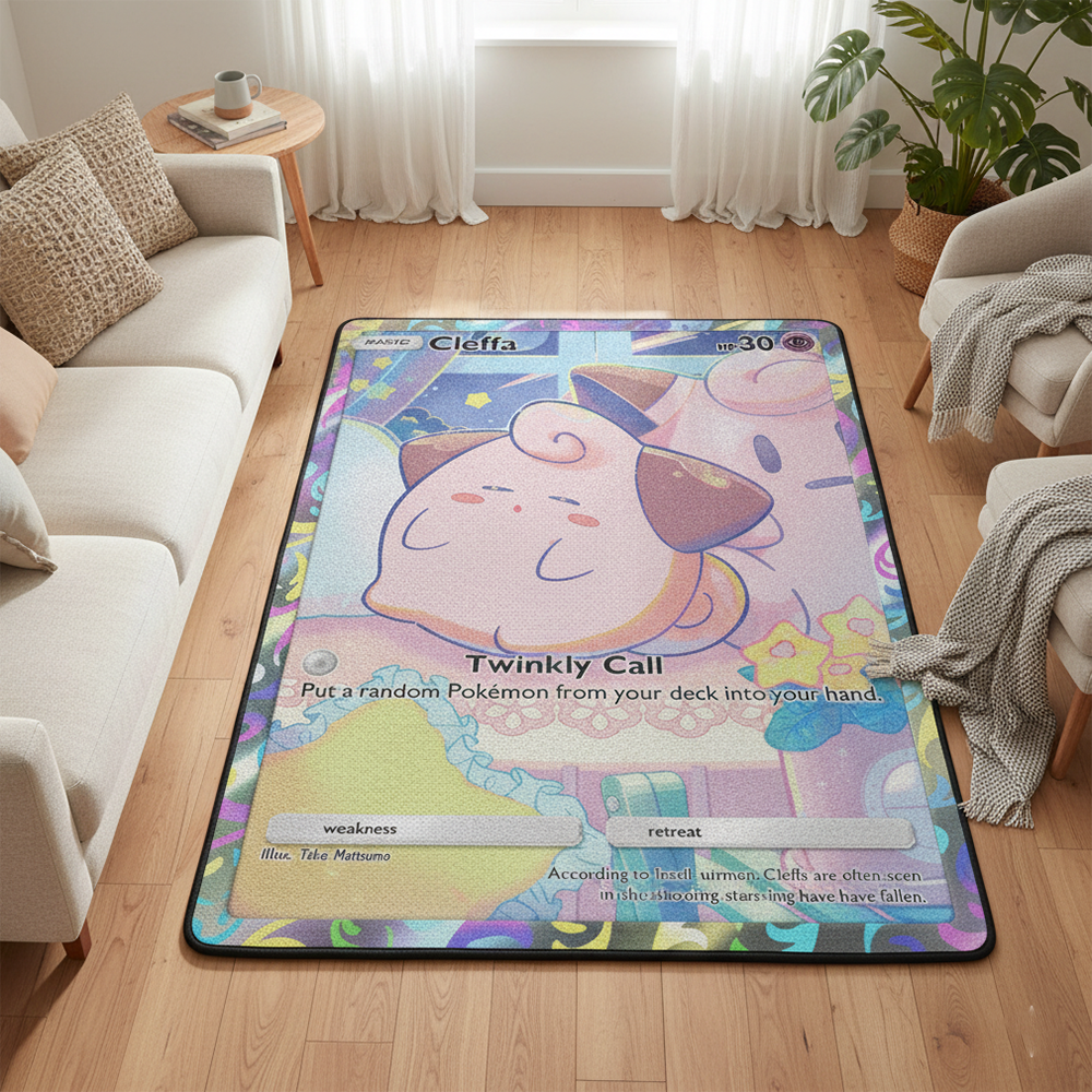 Pokemon Cleffa Anime Rug Kawai - Gaming Accessories For Room incelemesi ve fiyatı