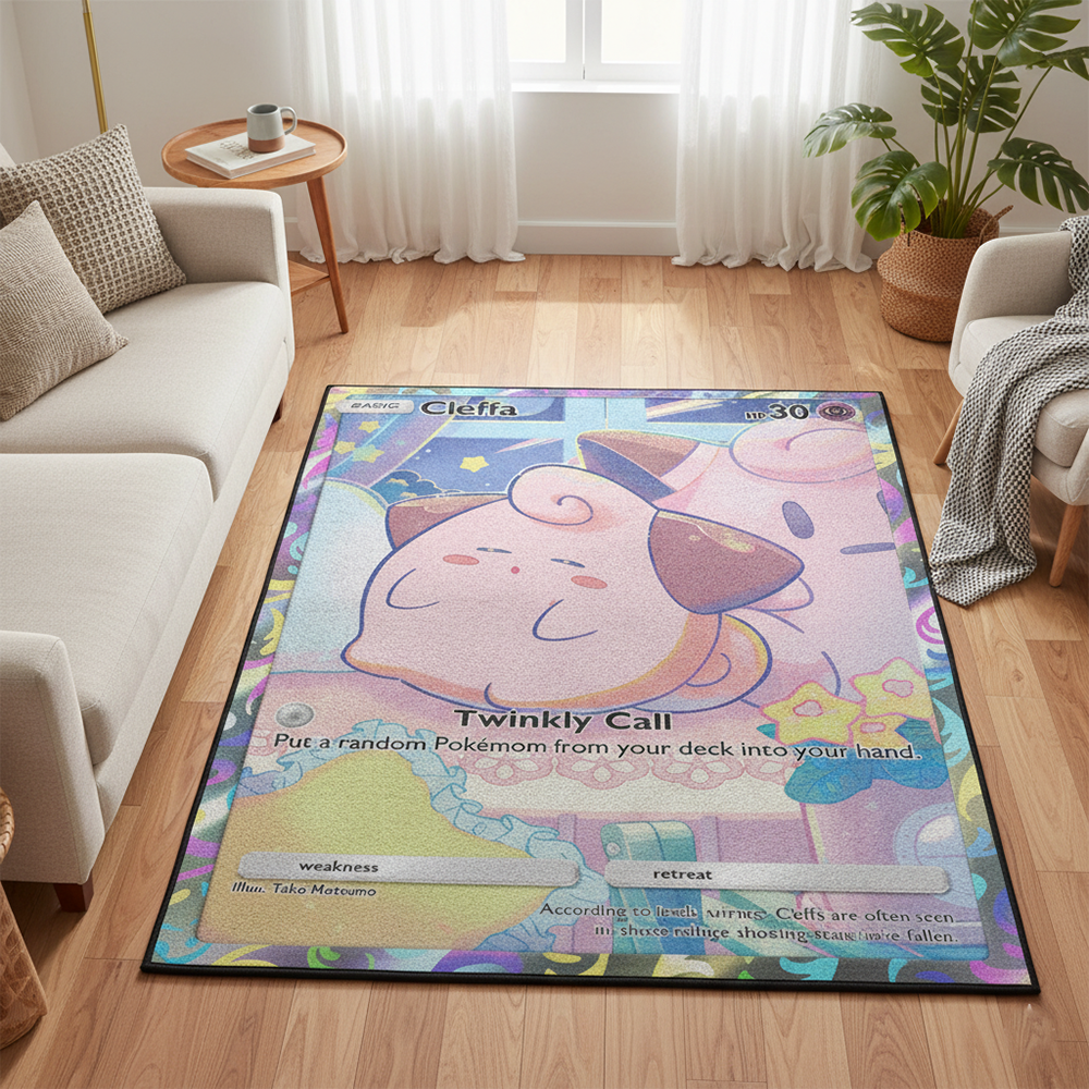 Pokemon Cleffa Anime Rug Kawai - Gaming Accessories For Room incelemesi ve fiyatı