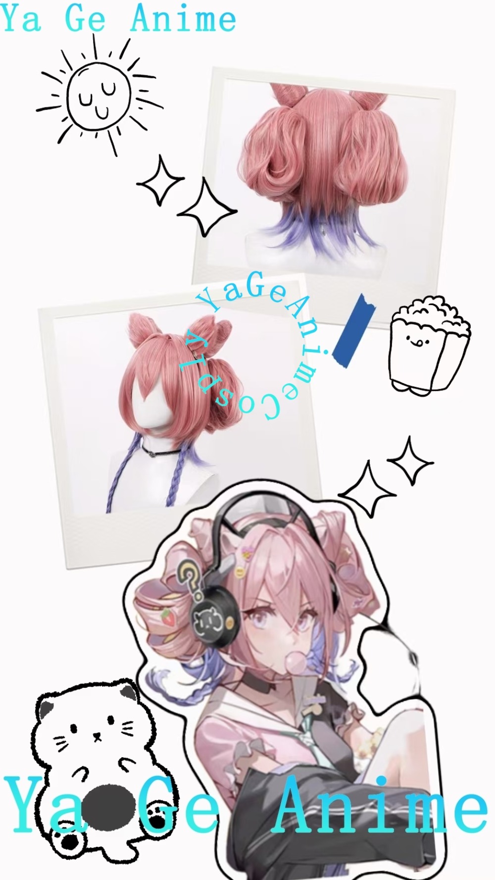 Arknights Eureka Cosplay Wig S - Gaming Accessories Korea incelemesi ve fiyatı