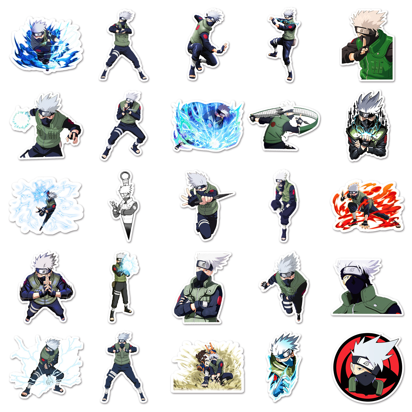 50pcs Anime Naruto Hatake Kaka - Gaming Accessories Anime incelemesi ve fiyatı