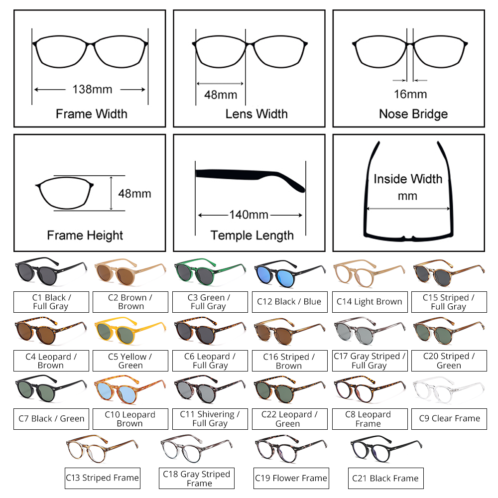 Retro TR90 Round Eyeglass Fram - Gaming Accessories Korea incelemesi ve fiyatı