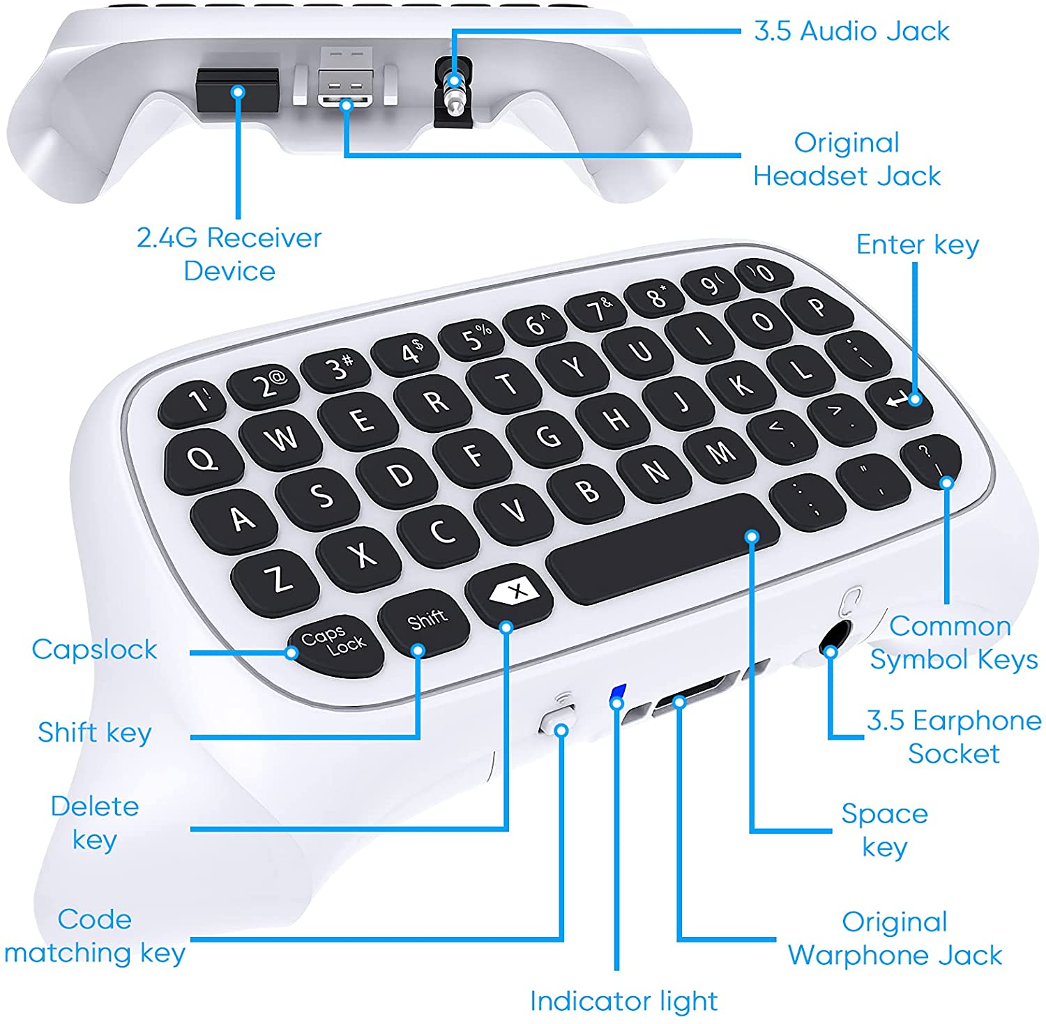 Wireless 2.4Ghz Mini Controlle - Gaming Controllers Xbox Accessories incelemesi ve fiyatı